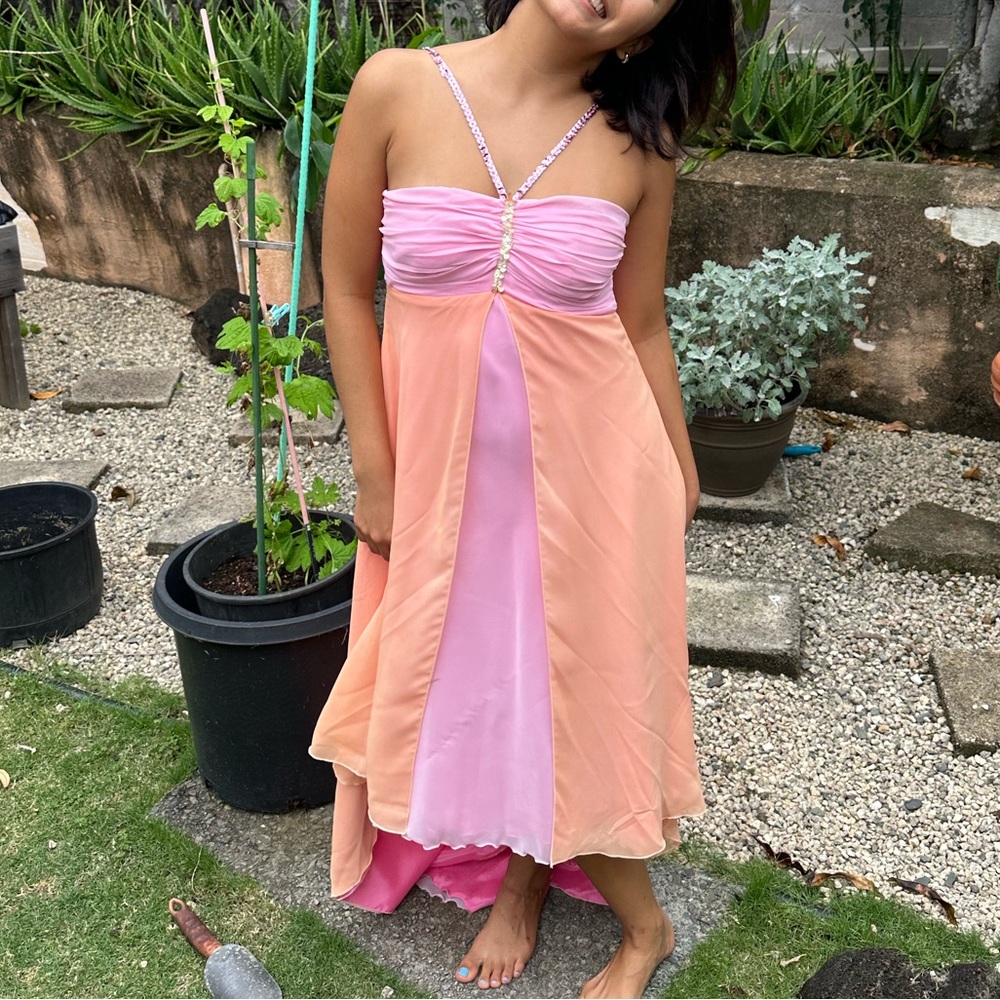 Pink & Orange Prom dress